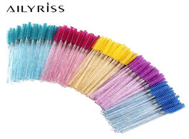 Foto van Schoonheid gezondheid 50 pcs disposable crystal eyelashes brushes mascara wands for grafting eyelash