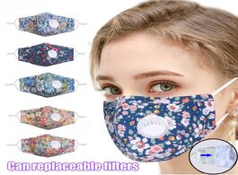 Foto van Beveiliging en bescherming face mask women print adjustable reusable breathable valve safe protectio