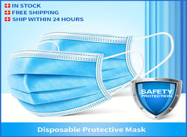 Foto van Beveiliging en bescherming 50 100pcs mouth masks 3 layer disposable non woven face anti pollution fi