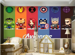 Foto van Woning en bouw custom 3d cartoon children s room boy bedroom wallpaper background wall decoration pa