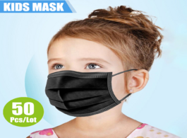 Foto van Beveiliging en bescherming 24h fast shipping disposable child mask face 50pcs 100pcs 3 layer non wov