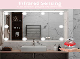 Foto van Lampen verlichting hand sweep sensor bathroom decorative wall mirror 2 6 10 14 bulbs 12v led vanity 