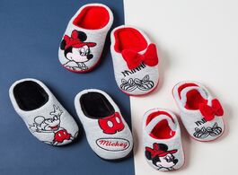 Foto van Speelgoed disney mickey minnie cotton home slippers indoor boys and girls warmth non slip soft shoes