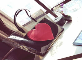 Foto van Tassen jelly handbag shoulder transparent beach bag pvc luxury handbags shopping bags heart large to