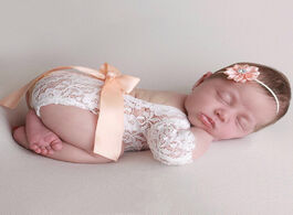 Foto van Baby peuter benodigdheden 3colors lace rompers newborn infant photography props clothes with bebe gi