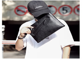 Foto van Tassen fashion korea men s clutch handbag simple style envelope bag male luxury leather for free shi