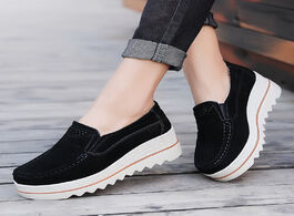 Foto van Schoenen women casual shoes loafers new round toe solid female sneakers breathable flats plus size z