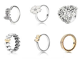 Foto van Sieraden 2020 new fashion silver 925 darling daisy bouquet signature of love primrose stackable ring