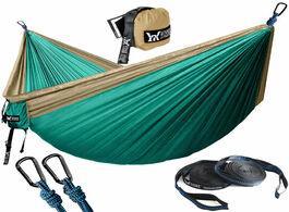 Foto van Meubels portable hammock double person nylon camping survival garden hanging sleeping chair travel f