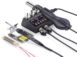 Foto van Gereedschap 2 in 1 750w soldering station lcd double switch control solder for cell phone bga smd pc