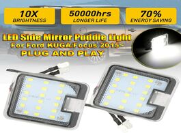 Foto van Auto motor accessoires 2x led side mirror puddle light under rearview 6000k signal lamp car styling 
