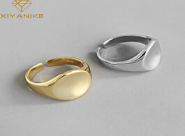 Foto van Sieraden xiyanike 925 sterling silver trendy geometric circular handmade rings jewelry for women wed