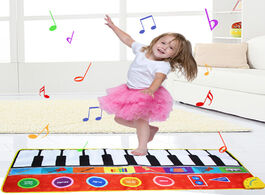 Foto van Speelgoed montessori toys musical mat with animal educational for kids baby piano carpet music game 