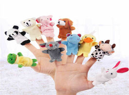 Foto van Speelgoed cartoon animal finger doll velvet puppet toy parent child games baby cloth educational han
