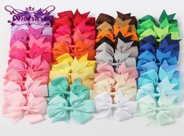 Foto van Baby peuter benodigdheden nishine 40pcs ribbon bows clips hairpin girl s hair boutique clip headwear