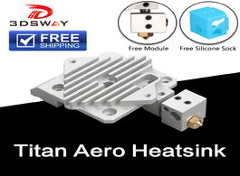 Foto van Computer free shipping 3dsway 3d printer parts titan aero heat sink cooling block v6 extruder short 