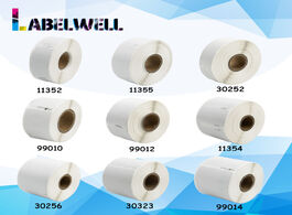 Foto van Computer labelwell multiple sizes label roll 11352 11354 30252 99010 30256 lw compatible for dymo la