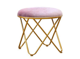 Foto van Meubels metal load bearing internet celebrity makeup chair dressing table pouf plus wide stool surfa