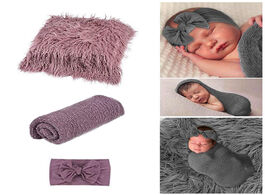 Foto van Baby peuter benodigdheden 3pcs clothes photography props newborn dress cotton polyester wrap suit 0 