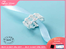 Foto van Sieraden 925 sterling silver rings for women vintage lace fine jelwery multilayer thai jewelry party