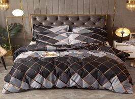 Foto van Huis inrichting modern printed duvet cover set geometric bedding sets single double queen king size 