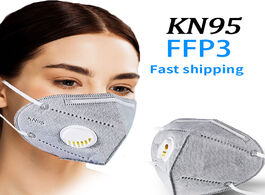Foto van Beveiliging en bescherming 6 layers reuseable kn95 ffp3 face mask unisex mascarillas masque with air
