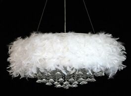 Foto van Huis inrichting 2m natural feather boa strip xmas ribbon party garland decor christmas tree white di