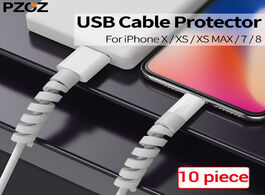 Foto van Telefoon accessoires pzoz 10pcs cable protector saver cover anti break universal winder for apple ip