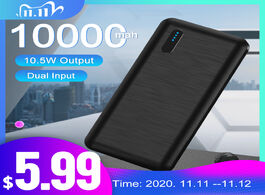 Foto van Telefoon accessoires led display 10000mah powerbank portable charger quick external battery power ba