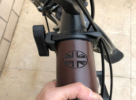 Foto van: Sport en spel twtopse leather bike frame protector covers for brompton folding bicycle british flag 