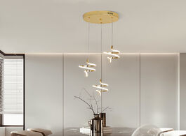 Foto van Lampen verlichting gold chrome plating led pendant lights modern design for restaurant bedroom kitch