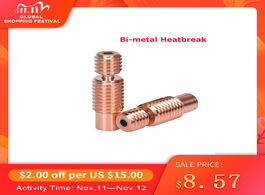 Foto van Computer bi metal heatbreak for e3d v6 hotend bimetal heat break throat prusa i3 mk3 1.75mm filament