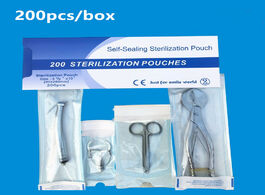 Foto van Schoonheid gezondheid 200pcs box disposable dental instrument self sealing sterilization pouches med