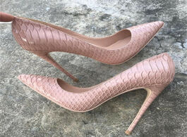 Foto van Schoenen 12cm heel stilettos black apricot printed toe women shoes high 10cm 8cm party for pumps yg0