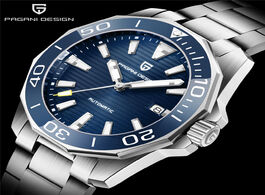 Foto van Horloge pagani design men automatic watch sapphire luxury mechanical wristwatch stainless steel 100m