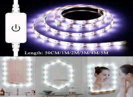 Foto van Lampen verlichting tocador con espejo makeup mirror light string usb 5v dressing table mirrror lamp 