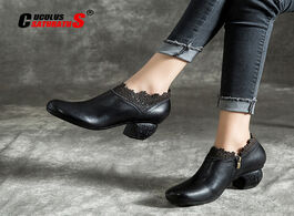 Foto van Schoenen cuculus women pumps shoes full grain cow leather dress medium heels office rhinestone slip 