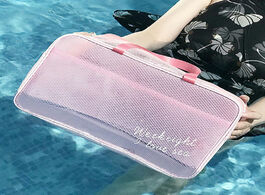 Foto van Tassen translucence women travel cosmetic bag waterproof pvc beauty case fashion beach small toilet 