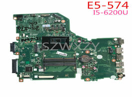 Foto van Computer for acer aspire e5 574 laptop motherboard with i5 6200u da0zrwmb6g0 nbg37110025 100 working