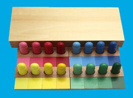 Foto van Speelgoed montessori gradient color similarity sorting match game wooden kid sensorial toy xx9e