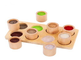 Foto van Speelgoed new wooden montessori baby sensory material toy kids preschool early learning educational 