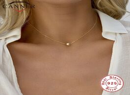 Foto van Sieraden canner european american fashion real 925 sterling silver geometric round choker necklace f