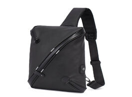 Foto van Tassen men chest bag waterproof anti theft reflective usb charging shoulder messenger bags handbag s