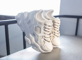 Foto van Schoenen 2020 women fashion sneakers platform chunky lace up casual shoes brand beige old dad woman 