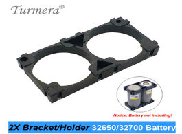Foto van Elektronica turmera 32650 32700 2x battery bracket cell safety anti vibration plastic brackets for p