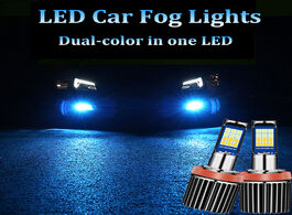 Foto van Auto motor accessoires 2pcs dual color strobe led car lights h8 h9 h11 h7 hb3 hb4 9005 9006 h27 880 