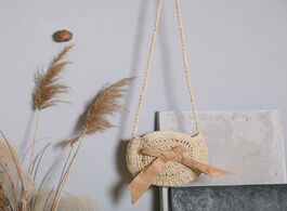 Foto van Tassen straw bag 2020 woven bags handmade small round rattan bohemian hollow summer vacation casual 