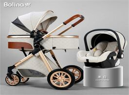 Foto van Baby peuter benodigdheden bolina high landscape carriage 3 in 1 stroller light newborn pram shock pr