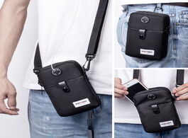Foto van Tassen fashion men messenger bag multifunctional phone pocket crossbody for man handbag male small f