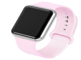 Foto van Horloge 2019 new sport casual watches men women led silicone watch pink lovely digital children spor